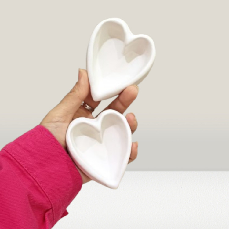 قالب سیلیکونی شات دفرمه مدل قلبی