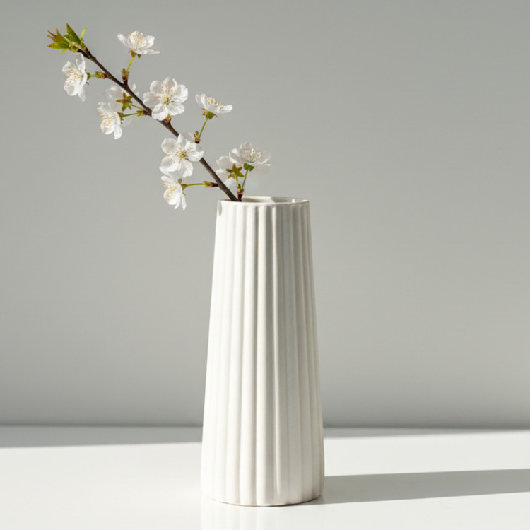 قالب سیلیکونی گلدان مدرن شیاردار