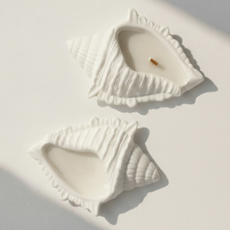 قالب سیلیکونی شات شمع، مدل صدف