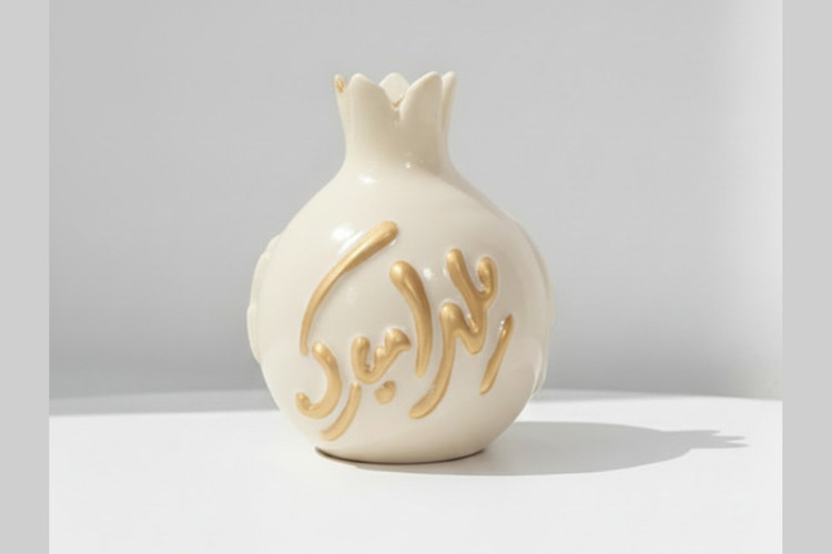 قالب سیلیکونی انار طرح یلدا مبارک ارتفاع ۸ سانتیمتر، برند تکتا