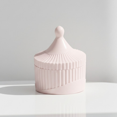 . قالب سیلیکونی قندان نیمه شیاردار مدل مراکشی با درب مخروطی