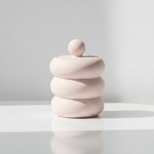 قالب سیلیکونی بانکه فنری با درب – مناسب ساخت شات شمع و ظروف دکوری