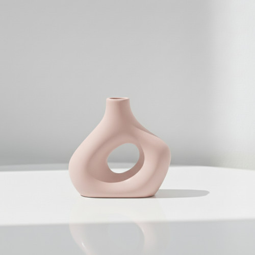 قالب سیلیکونی گلدان دونات مدل دفرمه ارتفاع ۱٠ سانتیمتر