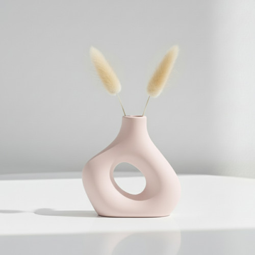 قالب سیلیکونی گلدان دونات دفرمه سایز بزرگ ۱۴ سانت – مدل ترند مینیمال