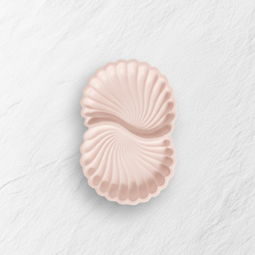 قالب سیلیکونی ظرف صدف کدل دوقلو بیضی