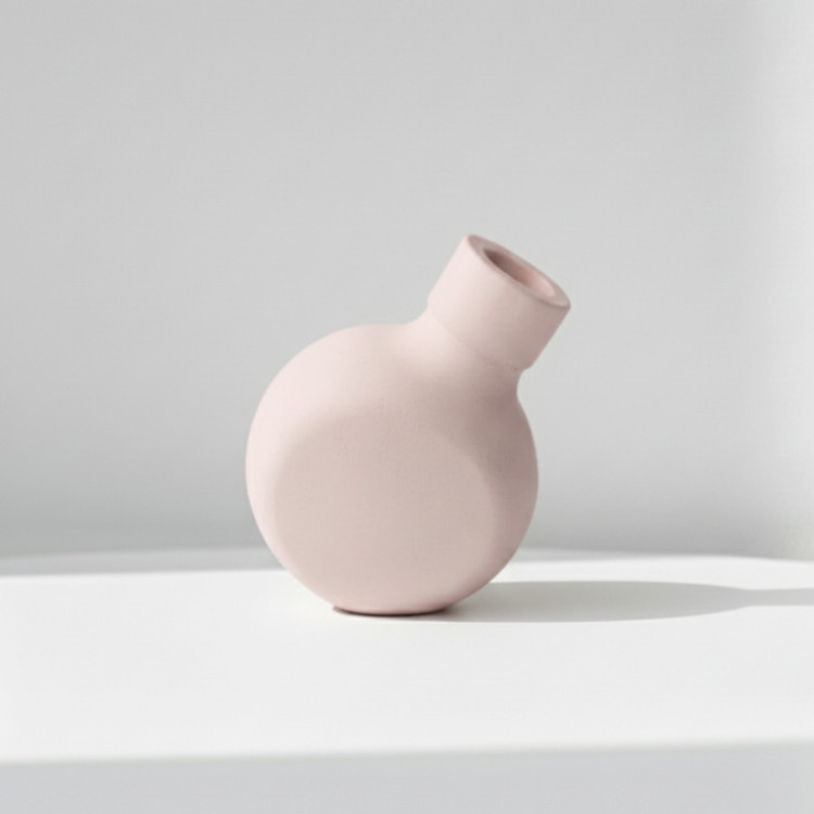 قالب سیلیکونی گلدان مینیمال دو وجهی / صاف و کج