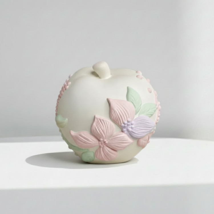 قالب سیلیکونی سیب طرحدار مدل گلبرگ درشت