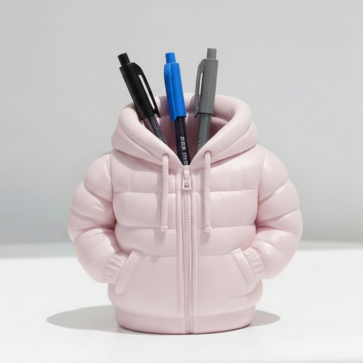 قالب سیلیکونی جامدادی / جاقلمی کاپشن ۱۲ سانتی مدل پفدار