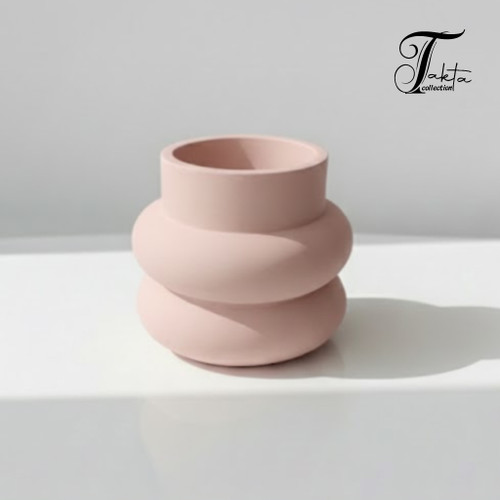 قالب سیلیکونی گلدان و جابراشی حلقهای مدل مدرن