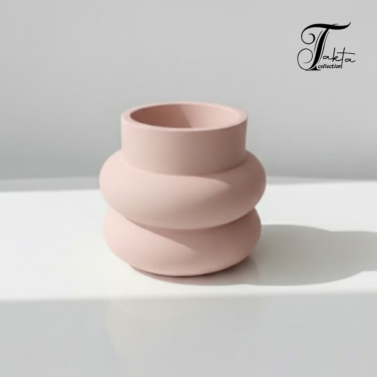 قالب سیلیکونی گلدان و جابراشی حلقهای مدل مدرن