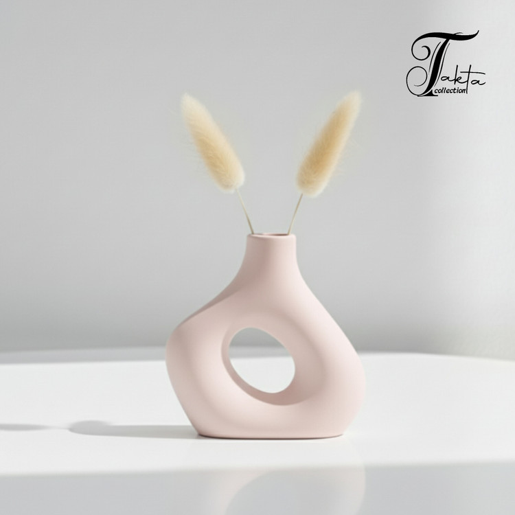 قالب سیلیکونی گلدان دونات دفرمه سایز بزرگ ۱۴ سانت – مدل ترند مینیمال