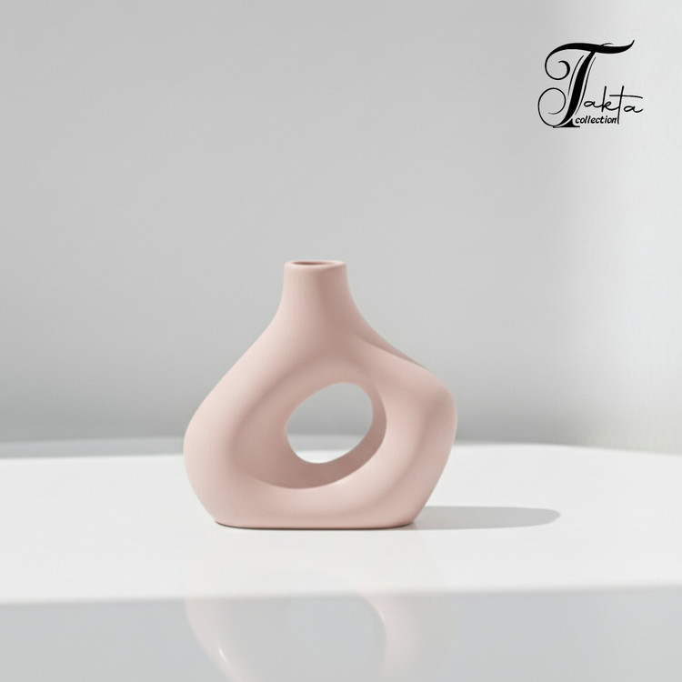 قالب سیلیکونی گلدان دونات مدل دفرمه ارتفاع ۱٠ سانتیمتر