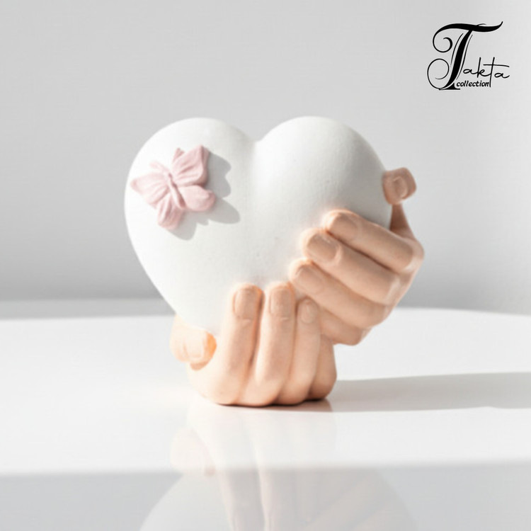 قالب سیلیکونی مجسمه قلب پروانه ای