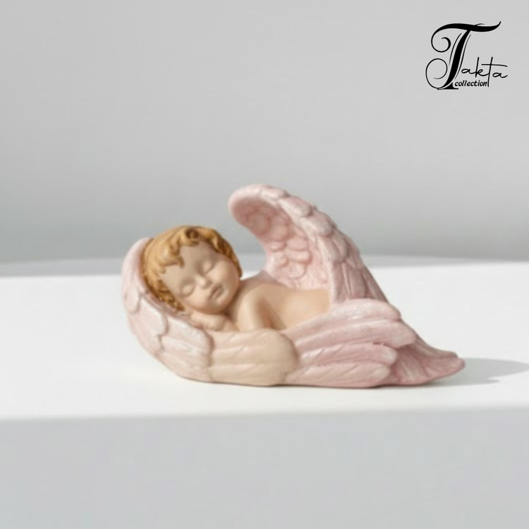 قالب سیلیکونی نوزاد خوابیده داخل بال فرشته