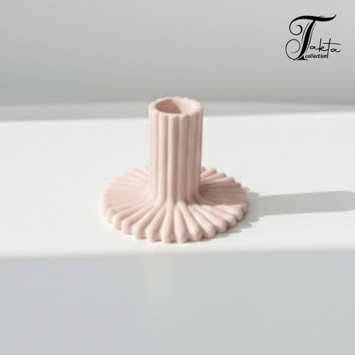 قالب سیلیکونی جاشمعی مدل شیاردار مناسب شمع قلمی